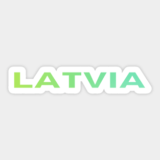 Green ombre latvian latviski - Latvia Sticker